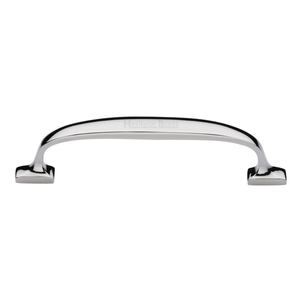 C7213 128-PNF • 128 x 152 x 35mm • Polished Nickel • Heritage Brass Durham Cabinet Pull Handle